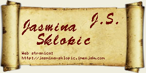Jasmina Sklopić vizit kartica